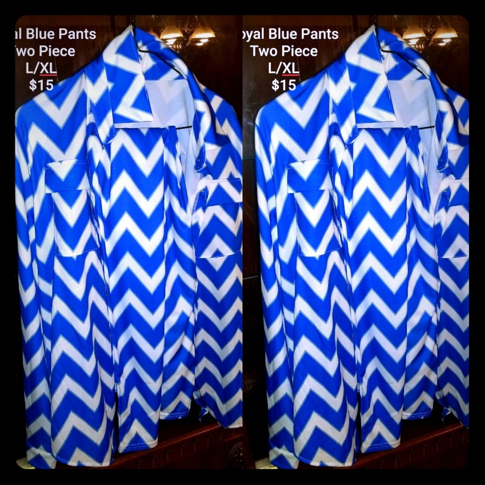 Royal Blue & White